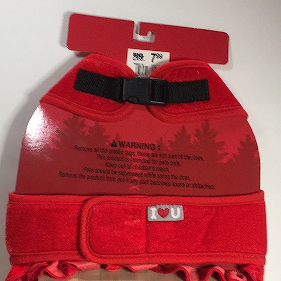 NEW HAPPY HOWLIDAYS RED PET HARNESS SIZE LARGE UNISEX - Picture 4 of 4
